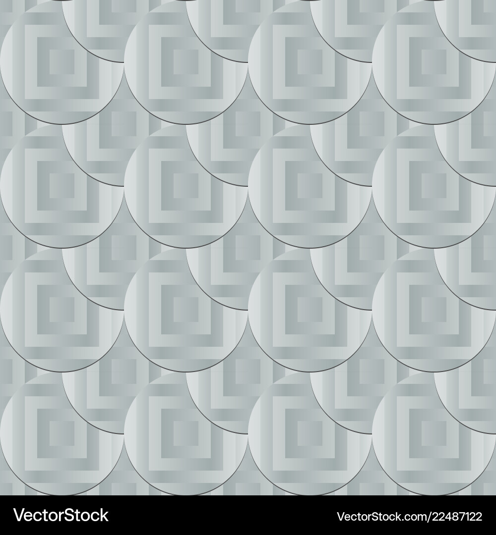Seamless pattern with circle and square shapes vector image