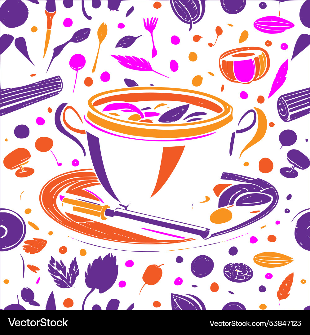 Cauldron abstract pattern seamless Cauldron abstract pattern seamless Vector Image