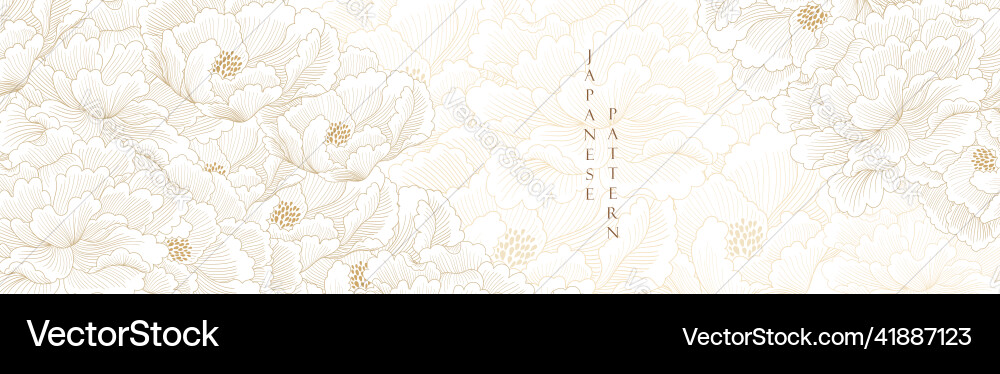 Peony flower with hand drawn in vintage style Peony flower with hand drawn in vintage style vector image