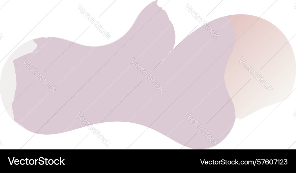 Serene gradient abstract blob shape design vector image