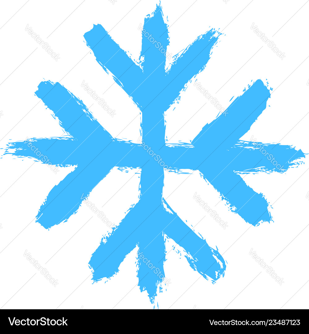 Snowflake 09 from set 05 drawing of a snow flake Snowflake 09 from set 05 drawing of a snow flake vector image