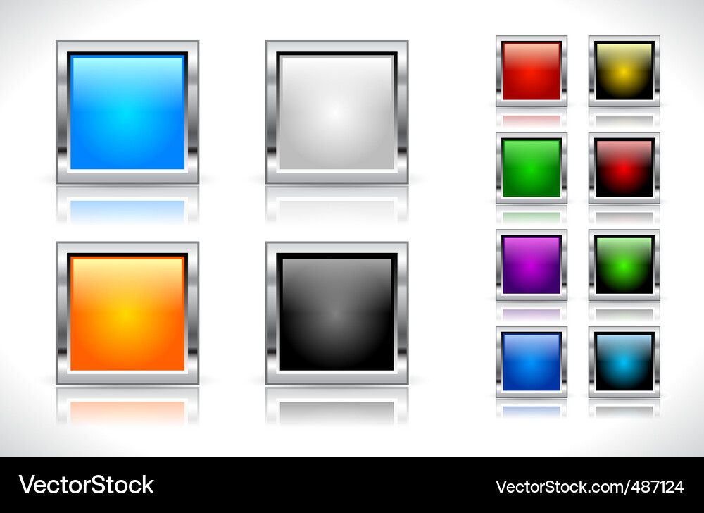 Buttons for web design Vector Image