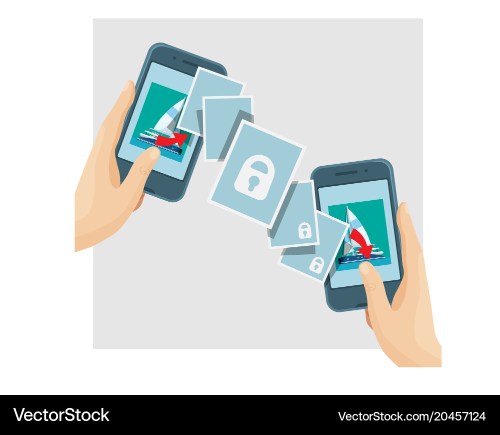 Data Security & Encryption vector image