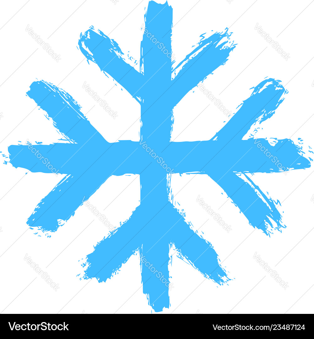 Snowflake 10 from set 05 drawing of a snow flake Snowflake 10 from set 05 drawing of a snow flake vector image
