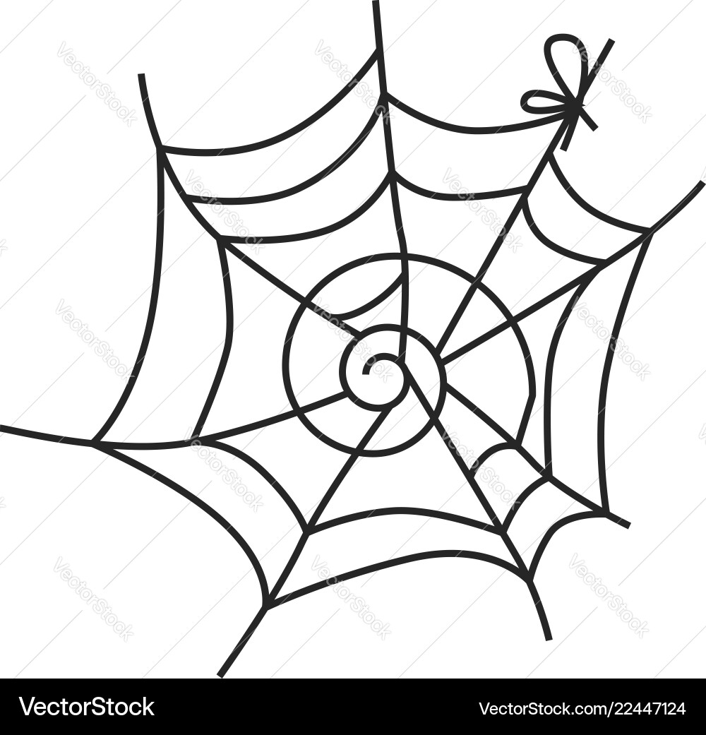 Spider web icon simple style Spider web icon simple style vector image