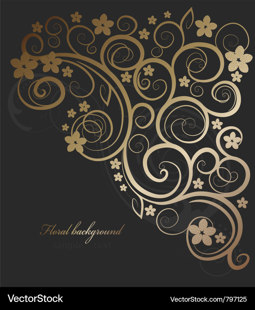 Floral Ornate Background vector image