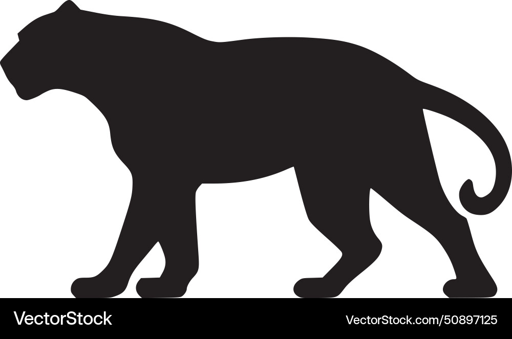 Leopard - minimalistische und einfache Silhouette Leopard - minimalistische und einfache Silhouette vektorbild