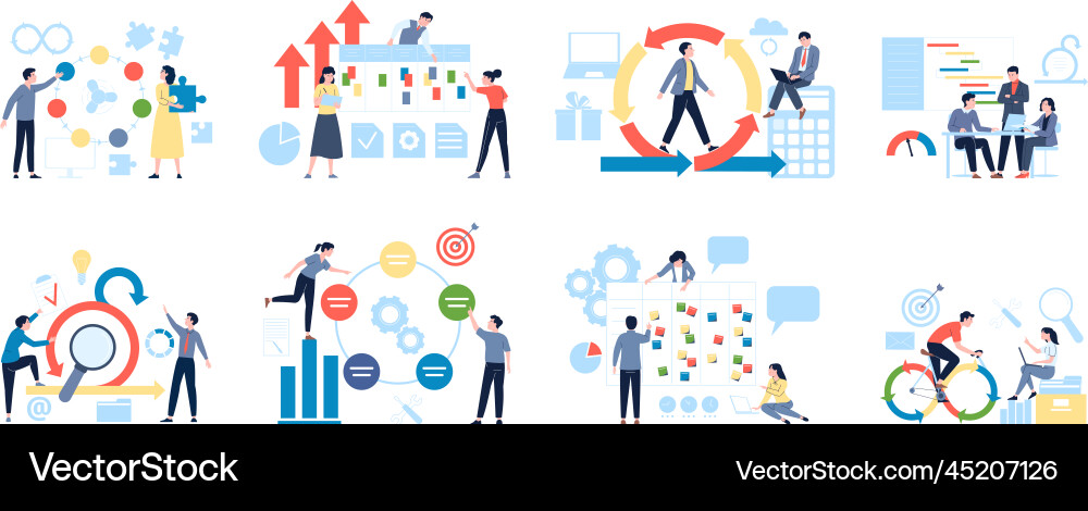 Agile Project Development vector image