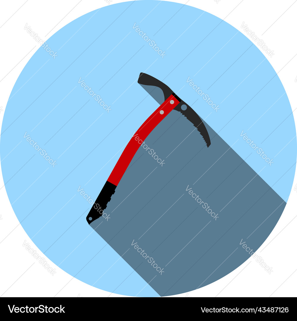 Ice axe icon vector image