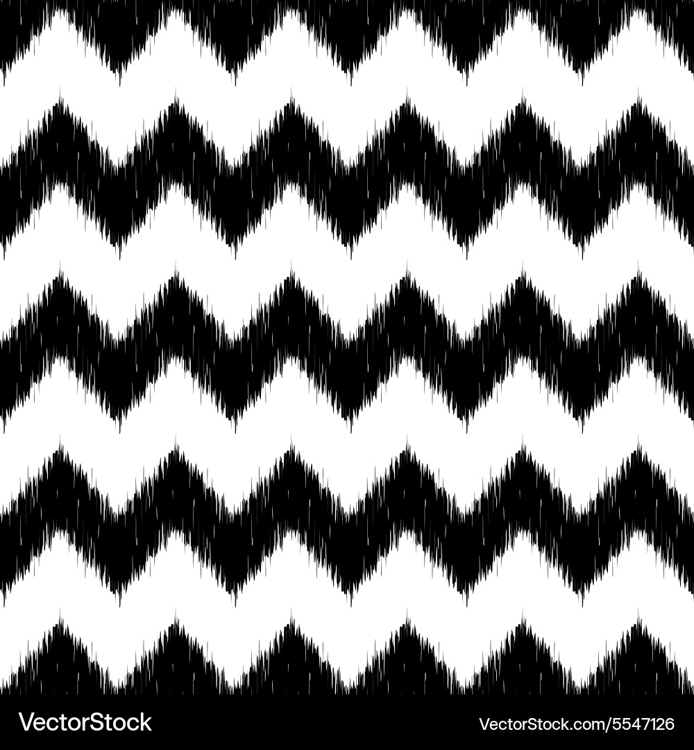 Ikat Chevron Pattern Royalty Free Vector Image