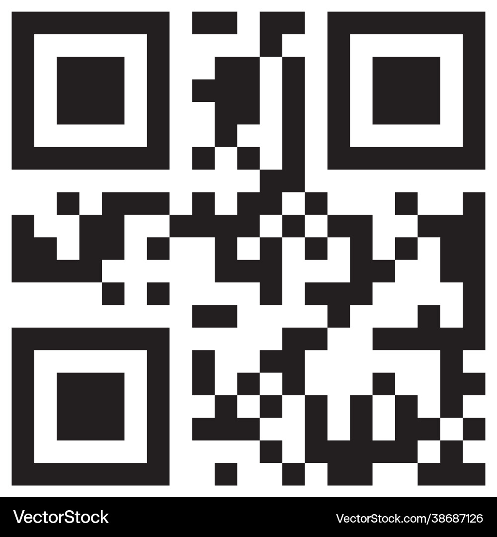 Qr-Code zum Scannen von Smartphones Barcodes Qr-Code zum Scannen von Smartphones Barcodes Vektorbild