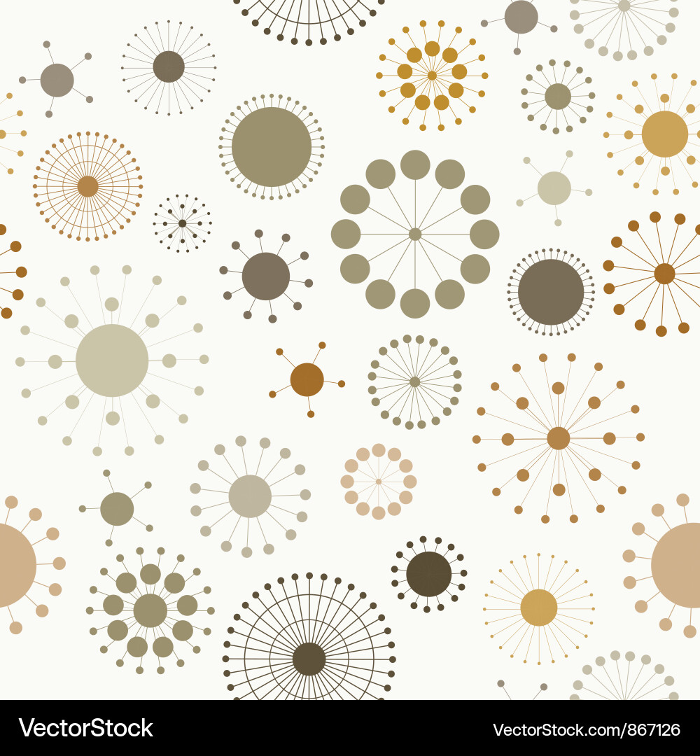 Retro Circle Pattern Background vector image