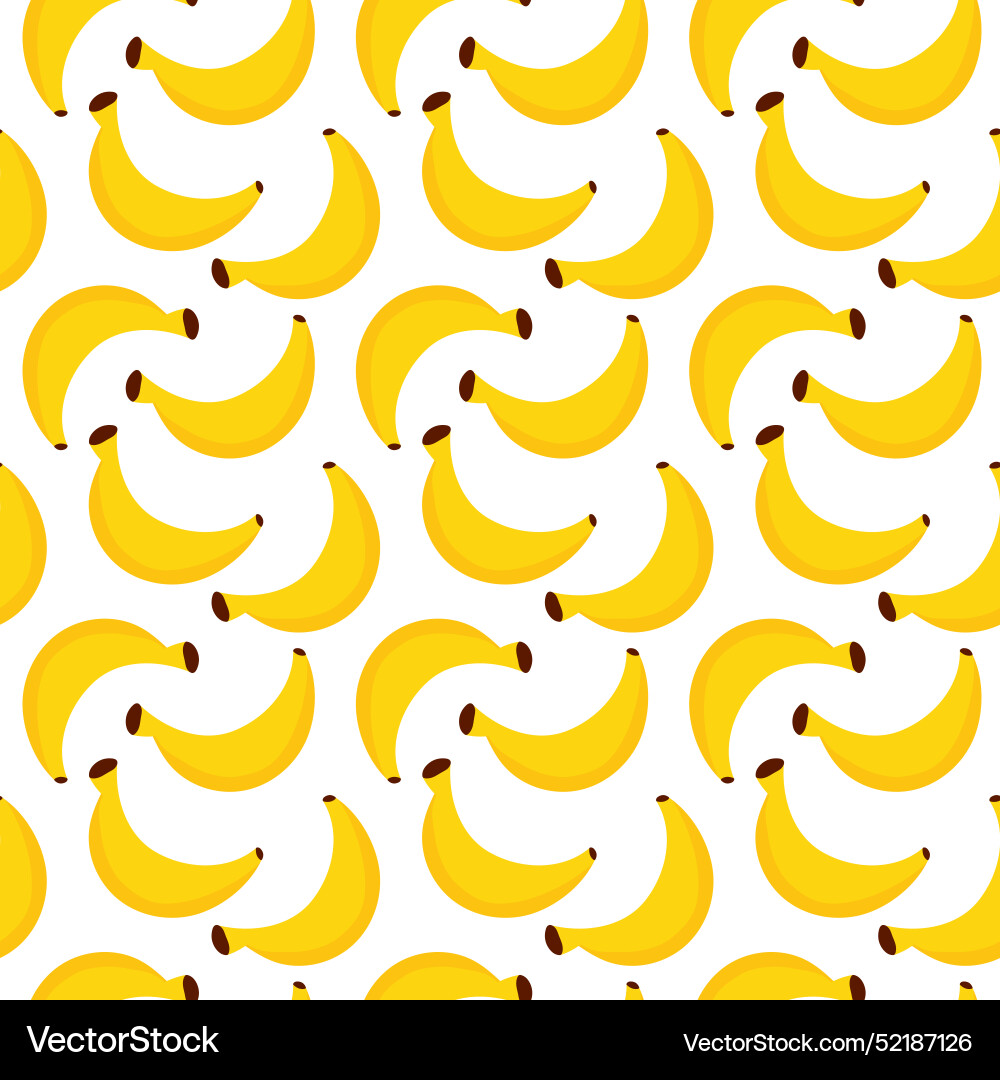 Seamless pattern with banana Vector Image