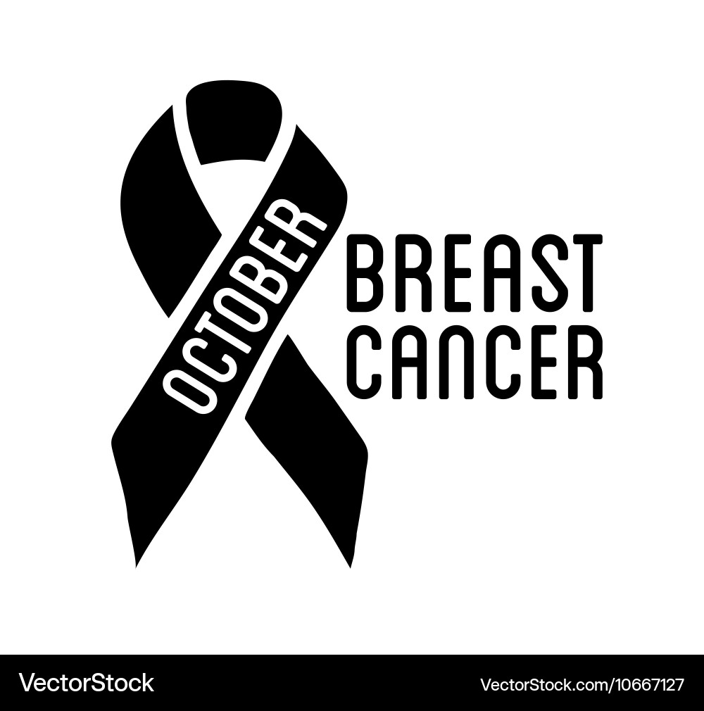 Breast Cancer Awareness Ribbon Vector Image