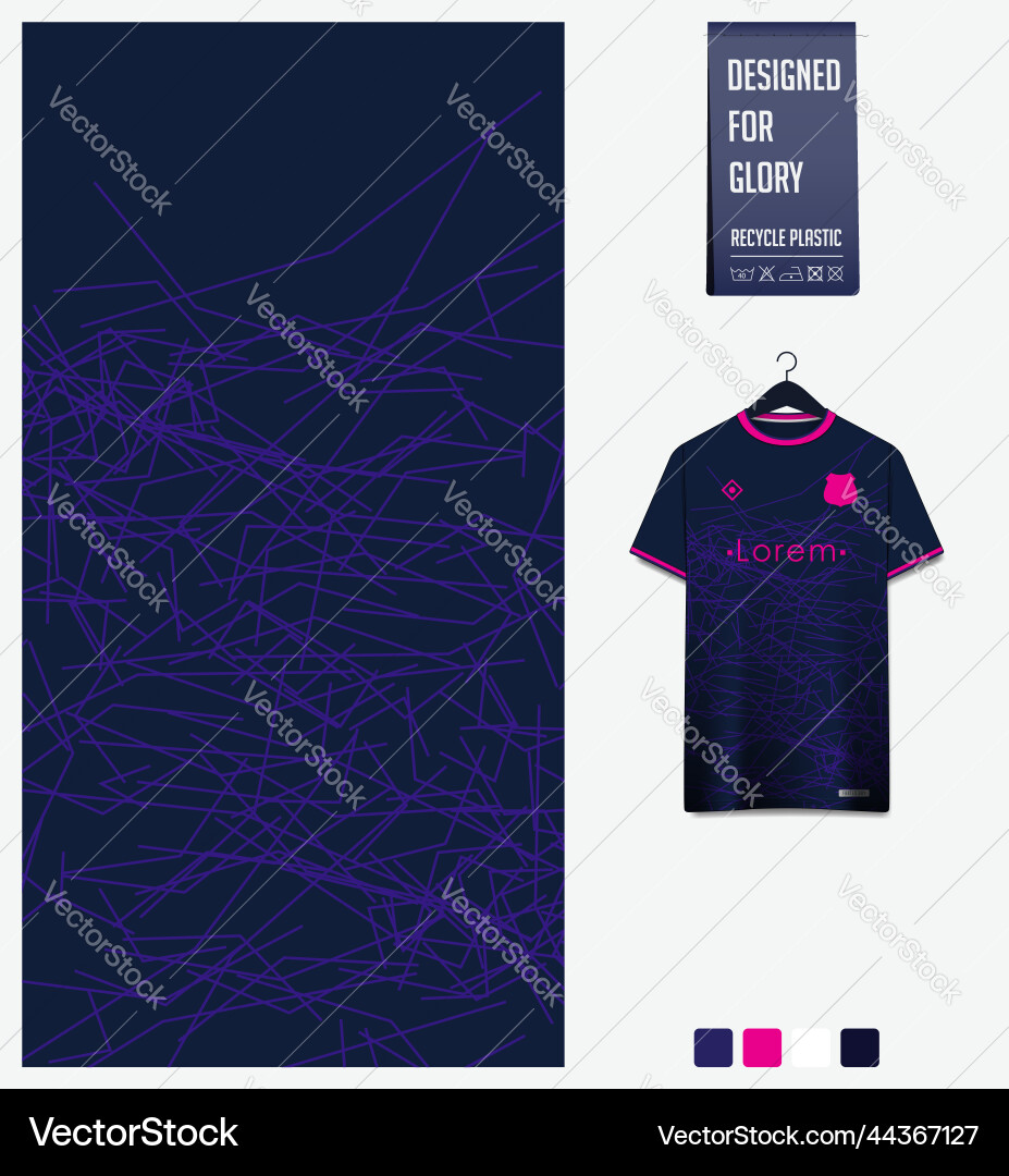 Dynamic Soccer Kit Pattern Vector Image