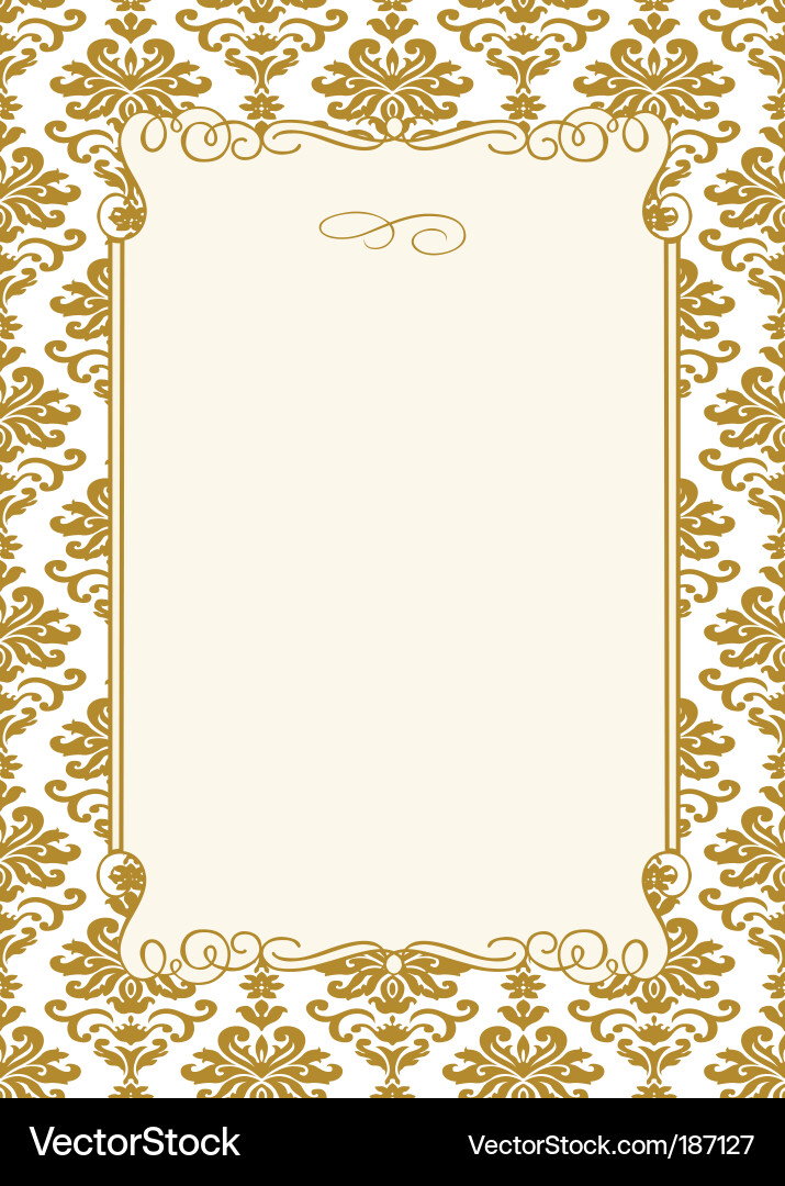 Floral Frame Pattern vector image