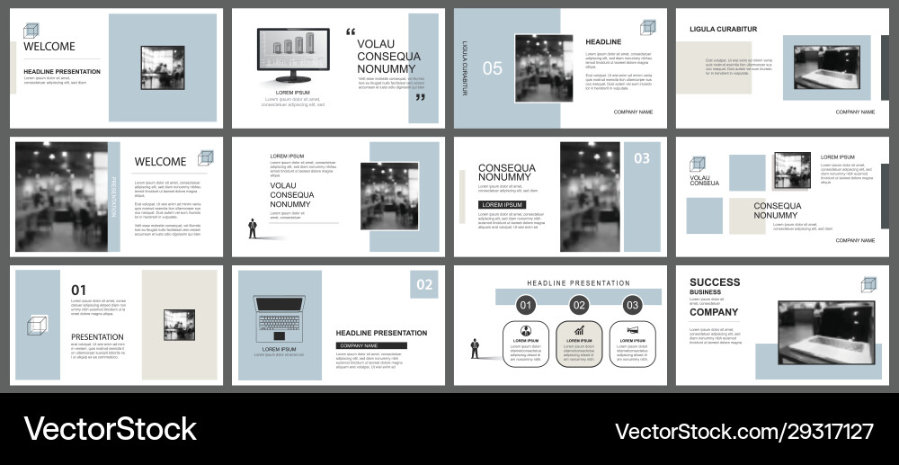 Presentation and slide layout template design Presentation and slide layout template design vector image