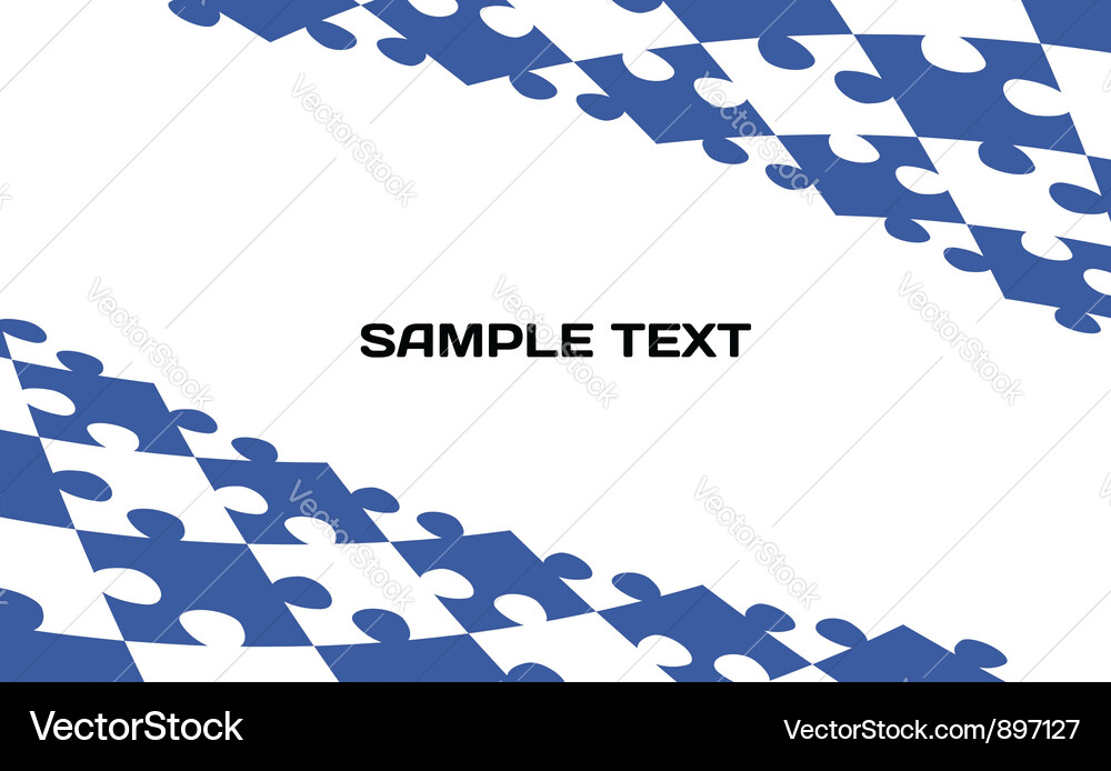 Puzzle template background Vector Image