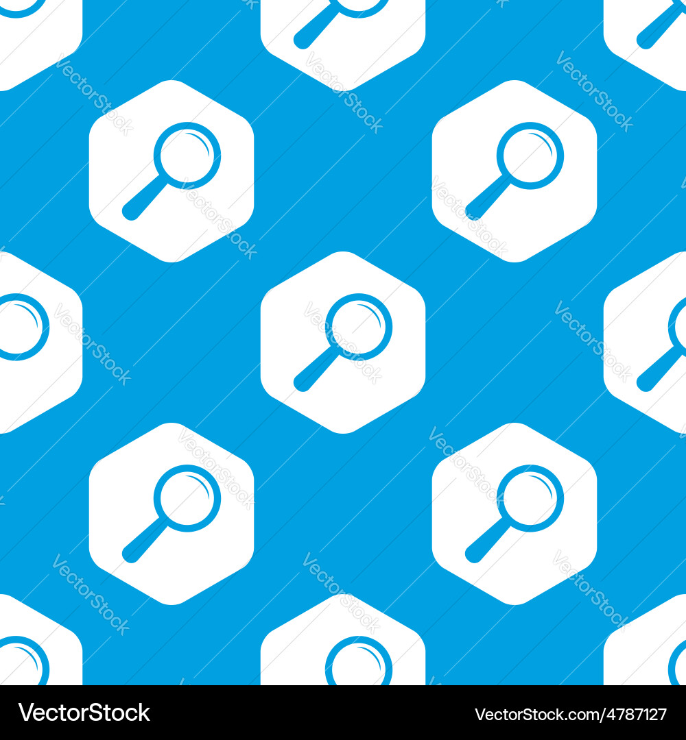 Search hexagon pattern Vector Image