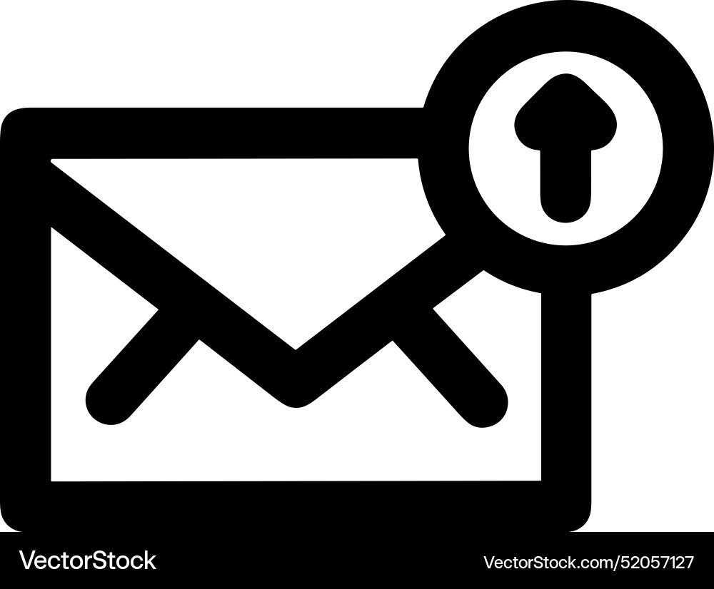 Upload outline icon symbol image Upload outline icon symbol image Vector Image
