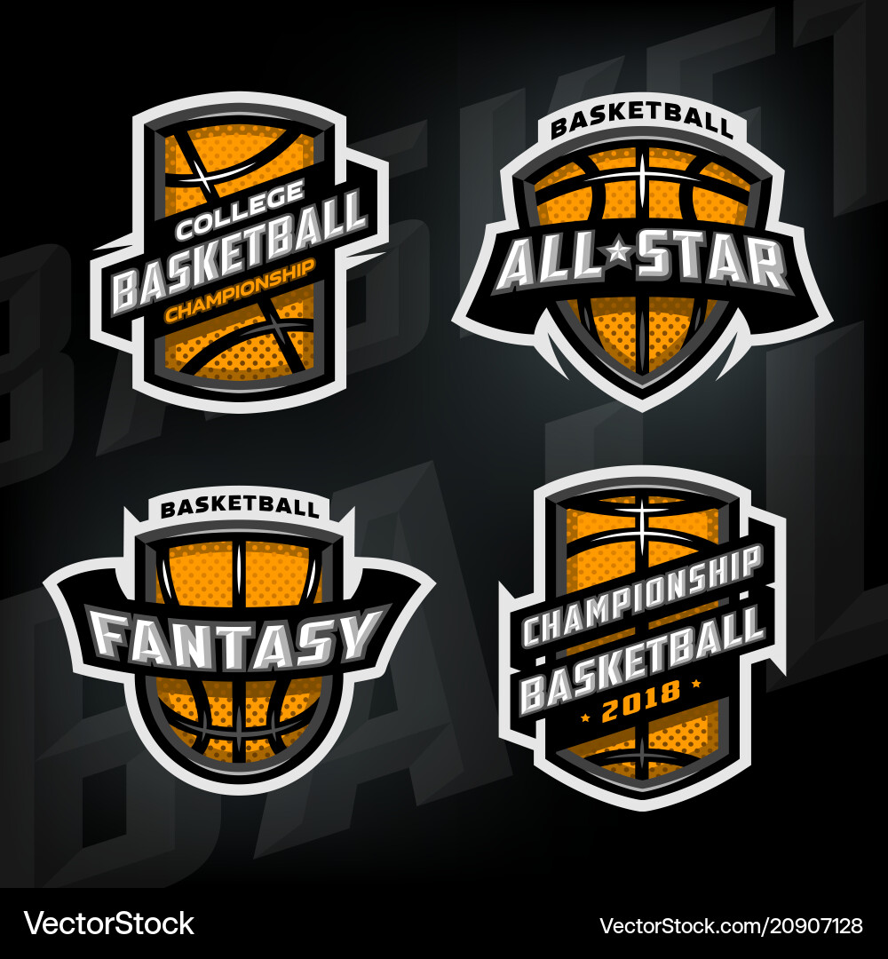 Basketball Logo Set vector image