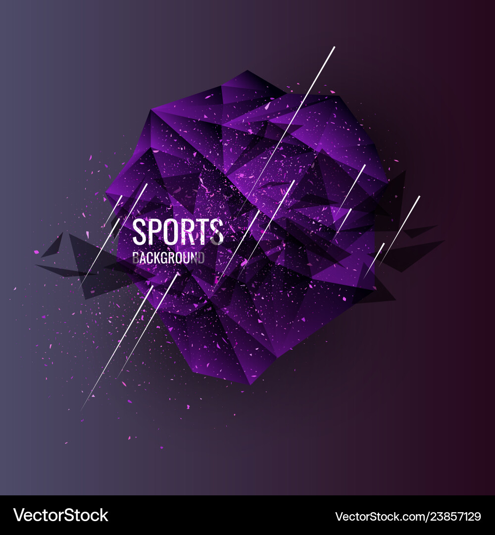 Abstract geometric background sports poster Abstract geometric background sports poster vector image