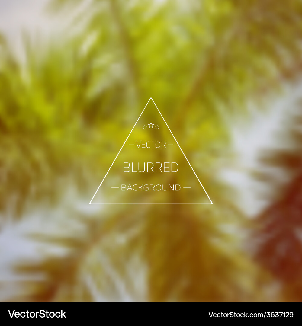 Abstract tree gradient mesh blurred background vector image