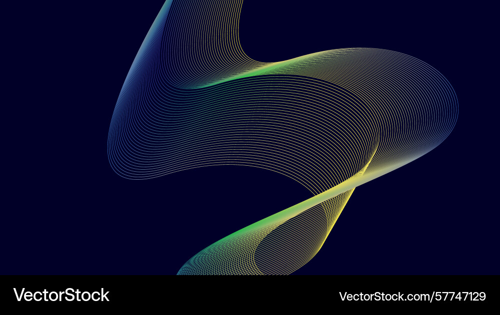 Blend wavy curved lines background abstract design Vector Image