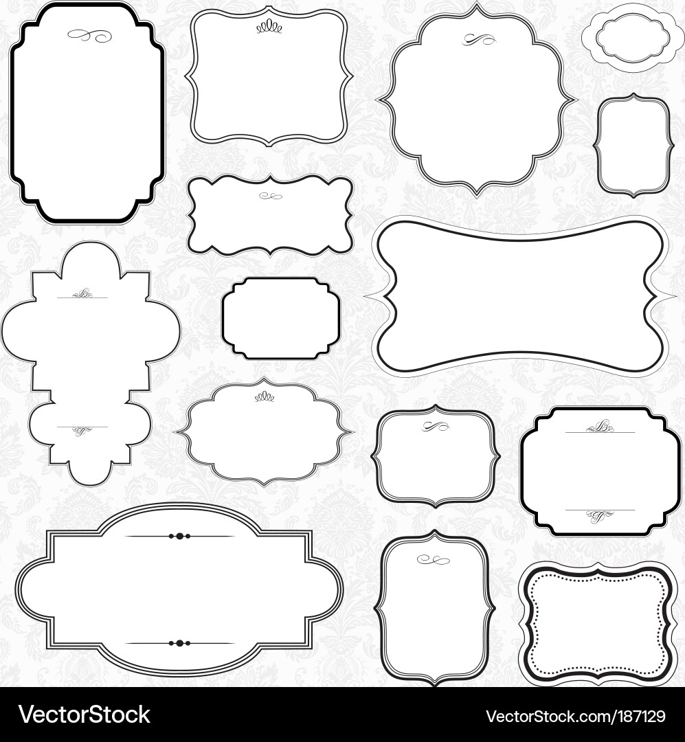 Elegant Frame Collection Vector Image