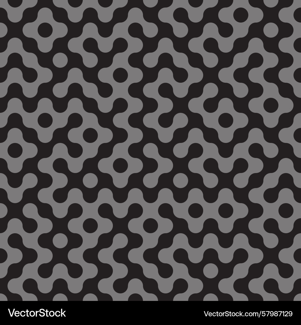 Seamless blobs maze labyrinth pattern in grey Vector Image