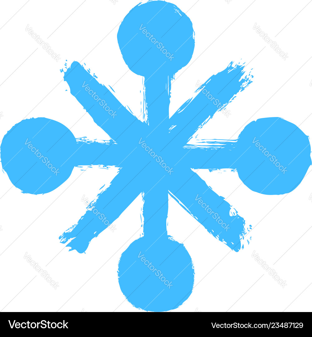 Snowflake 05 from set 06 drawing of a snow flake Snowflake 05 from set 06 drawing of a snow flake vector image