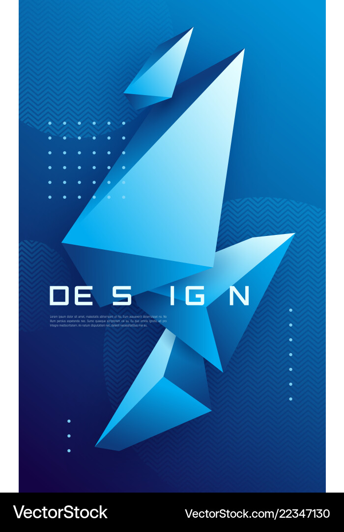 Abstract geometric background with 3d Abstract geometric background with 3d vector image