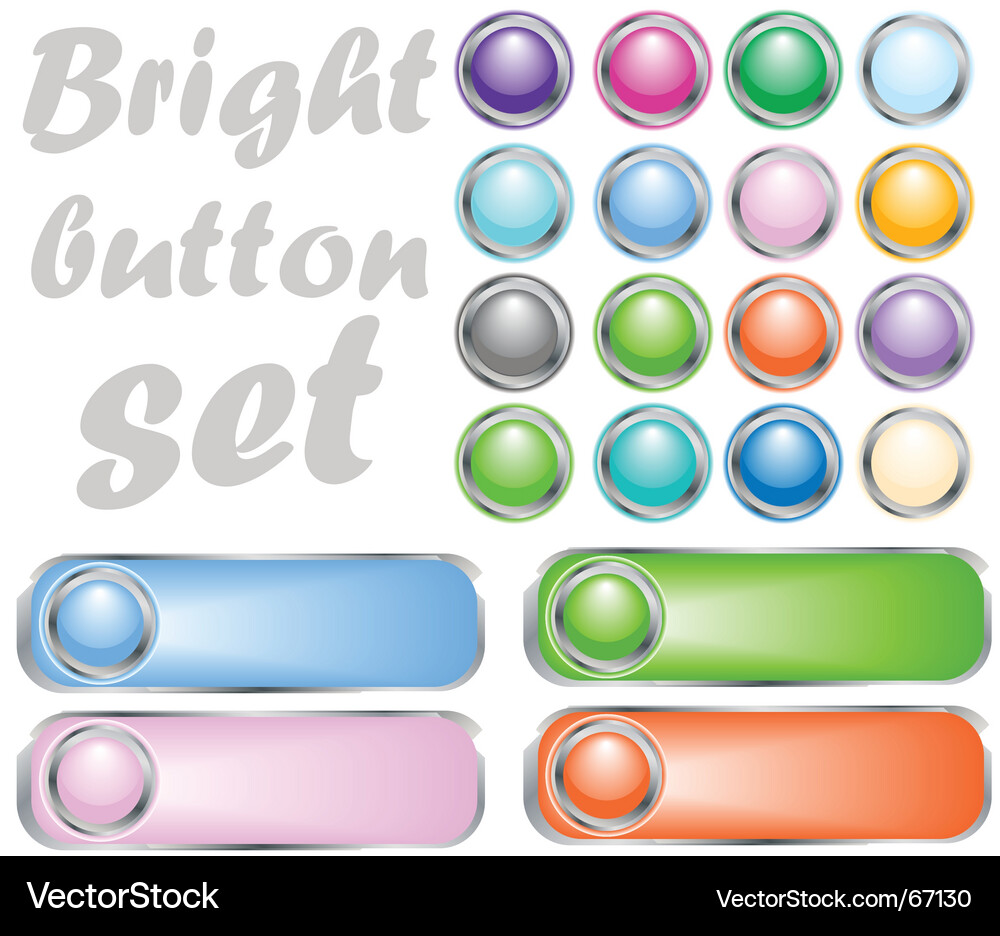 Button set Vector Image