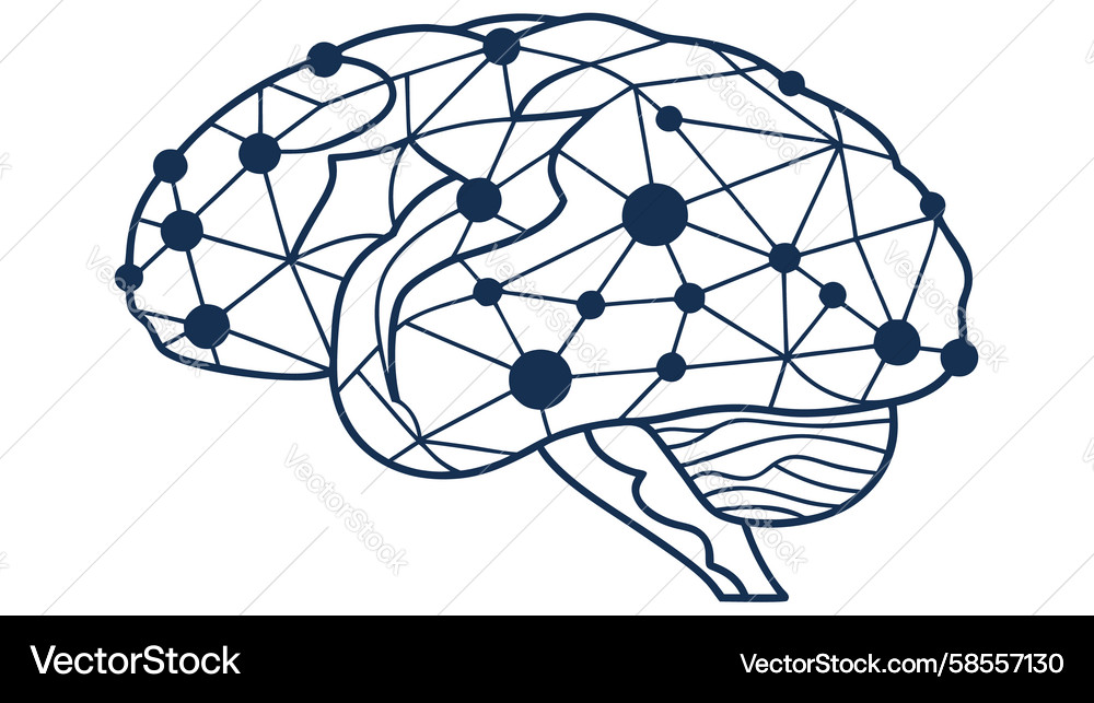 Neural Network Brain Vector Image