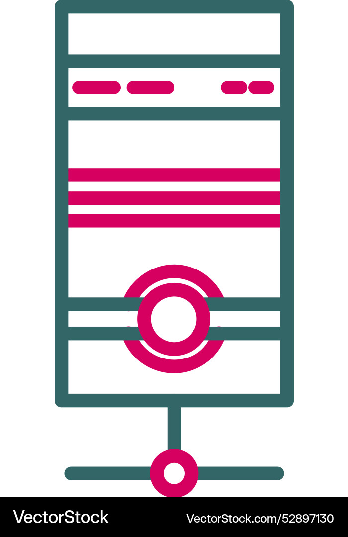 Server icon design Vector Image
