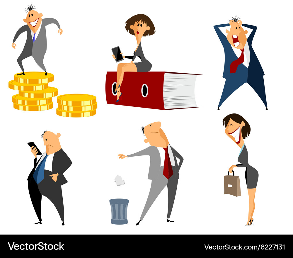 Group of Diverse Office Workers Vector Image
