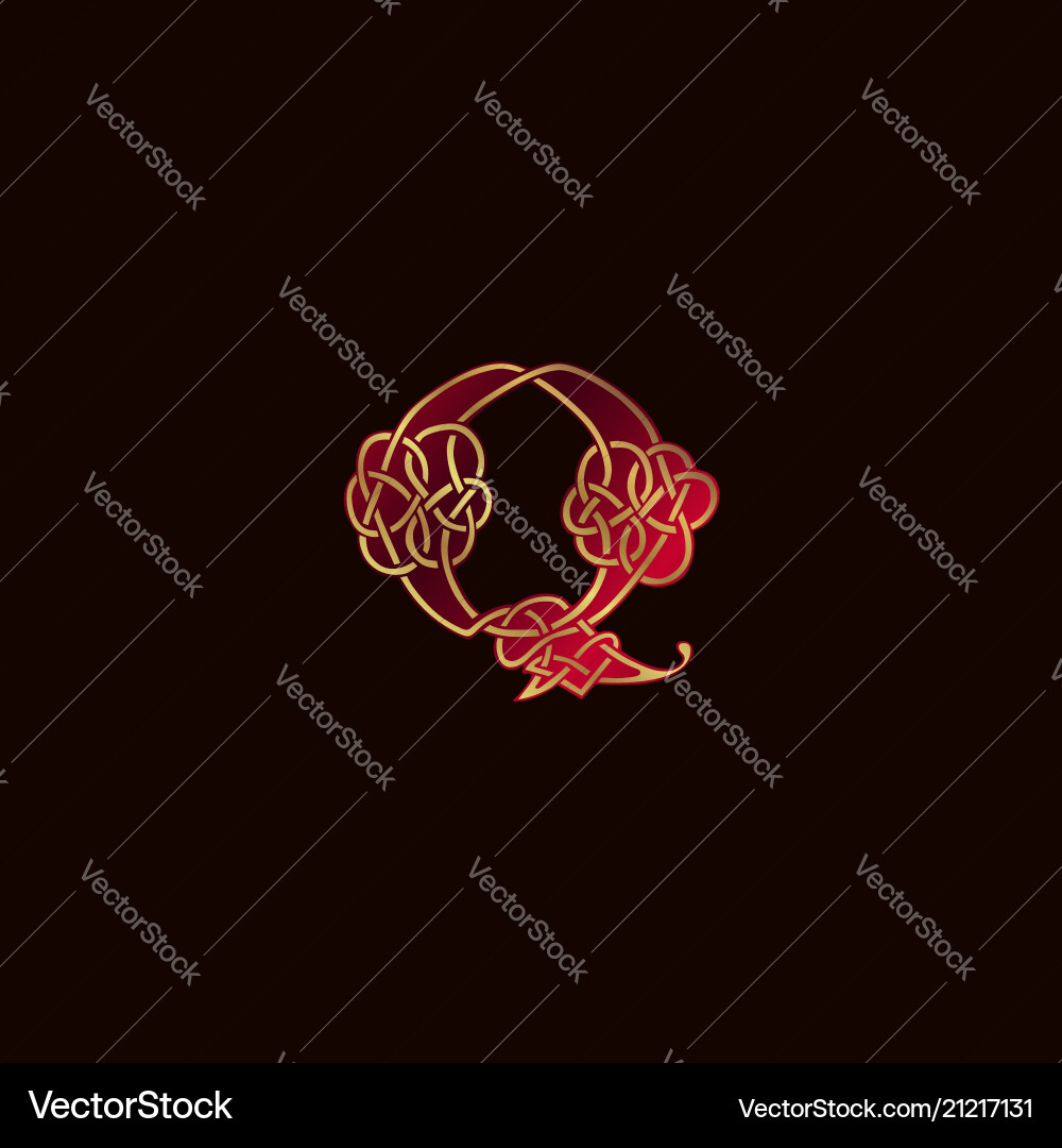 Luxury Letter Q Monogram Logo Vector Image