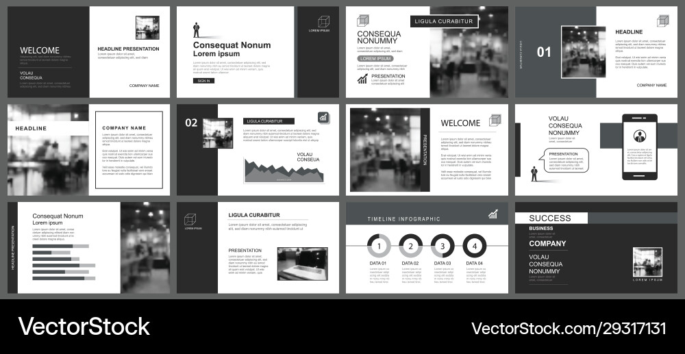 Presentation and slide layout template design Presentation and slide layout template design vector image