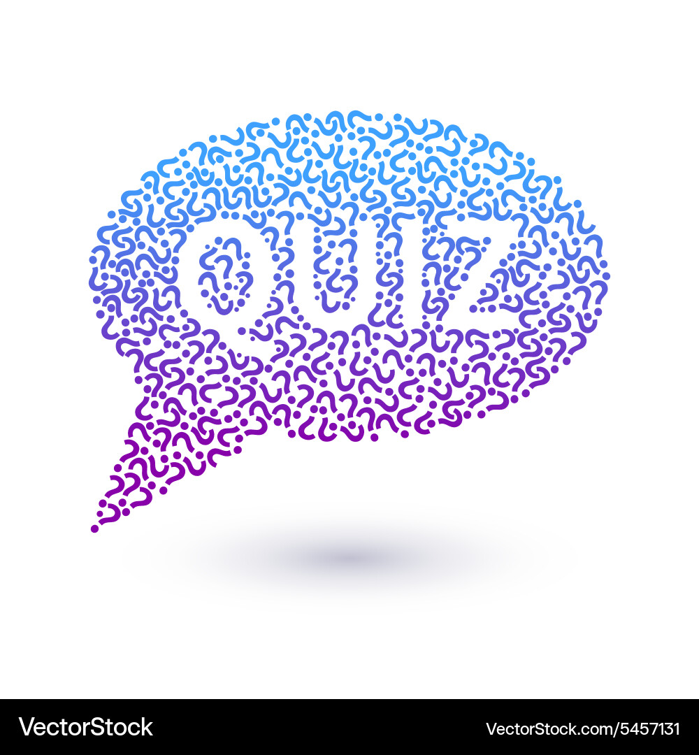Question Mark Speech Bubble Vector Image