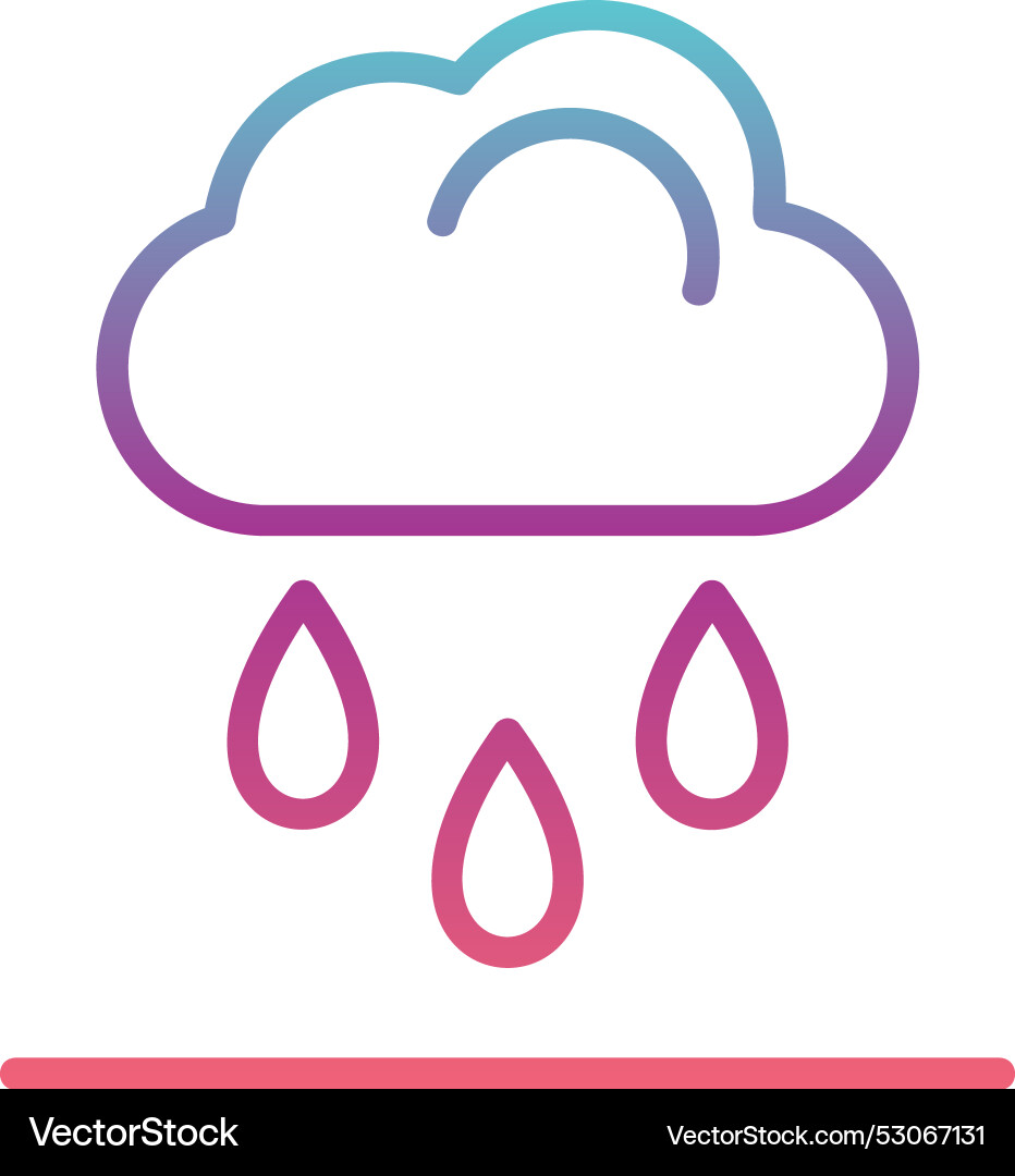 Raining line gradient design Vector Image