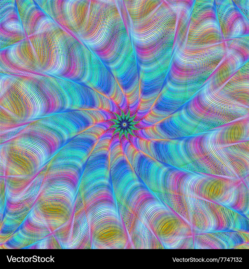 Abstract fractal swirl design background Vector Image
