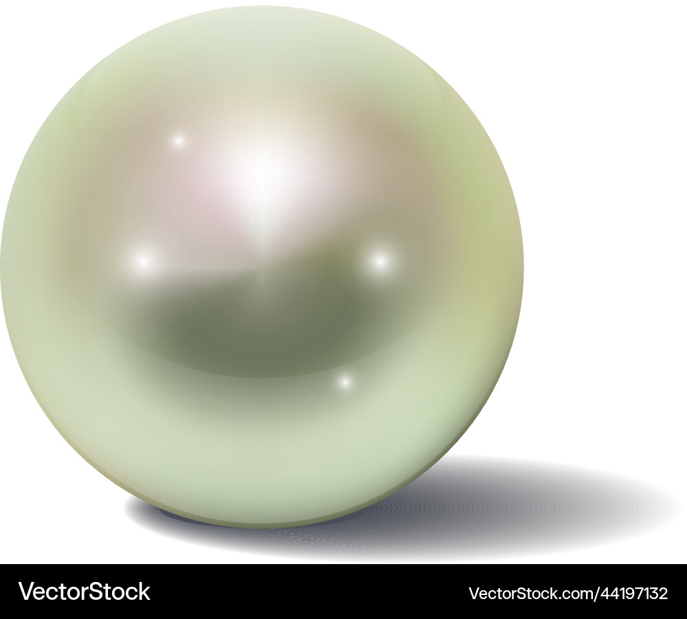 Light round gem luxury orb shiny pearl Light round gem luxury orb shiny pearl vector image