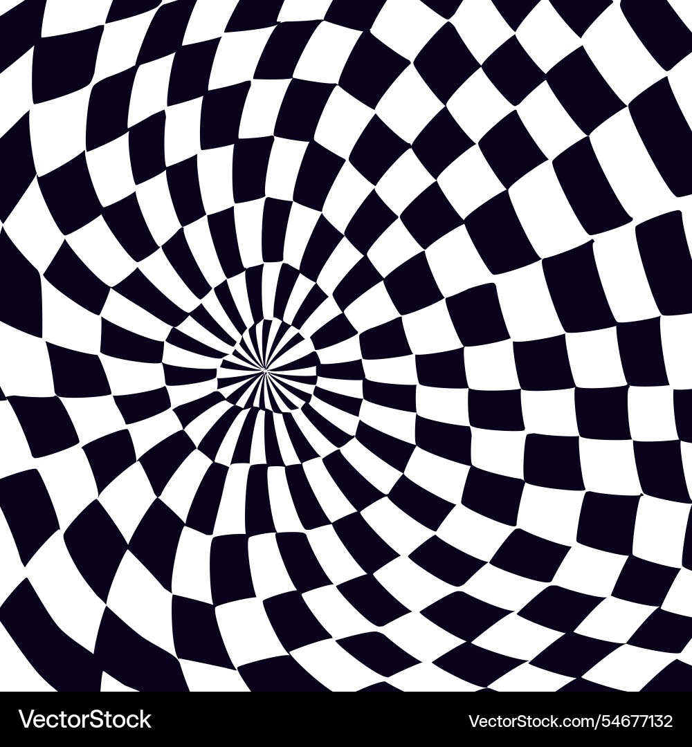 Psychedelic checkerboard pattern Psychedelic checkerboard pattern Vector Image