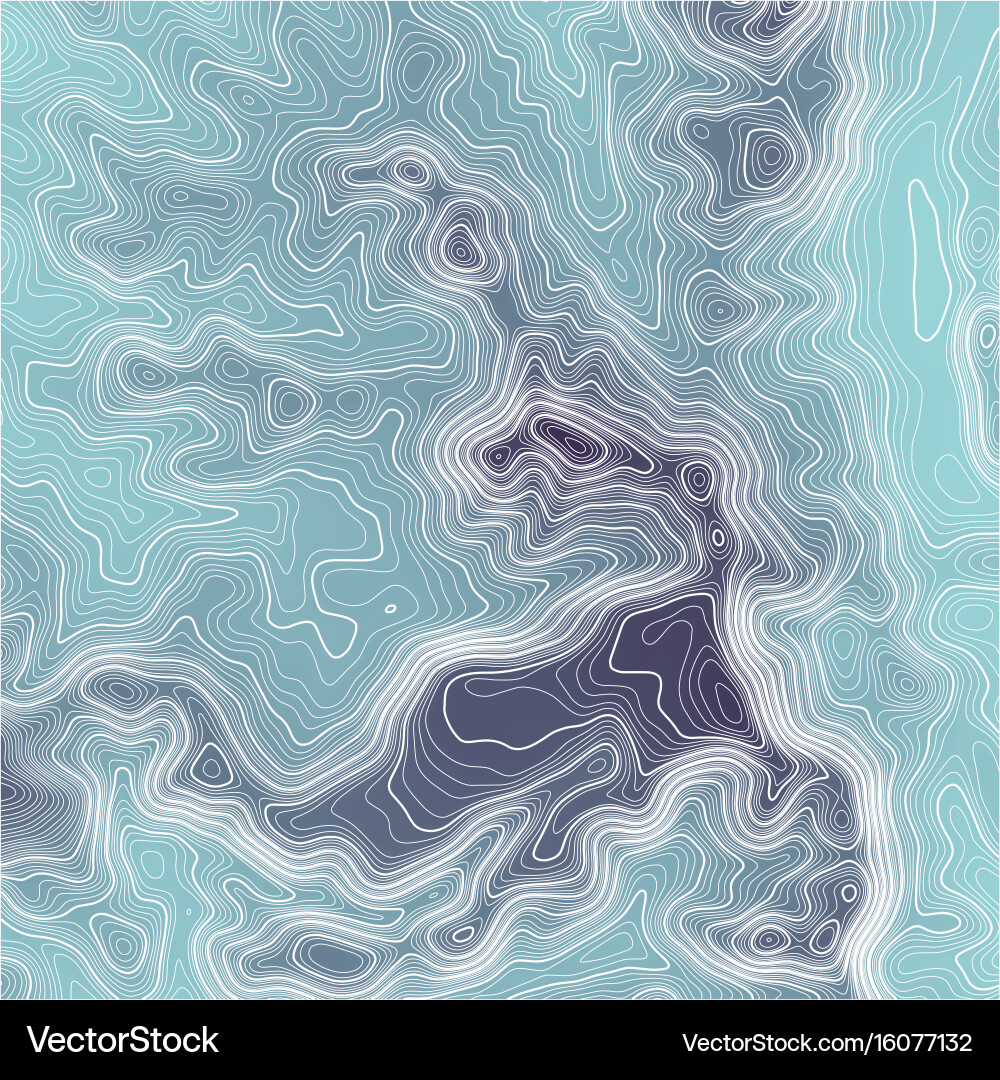 Topographic map background with space for copy Vector Image