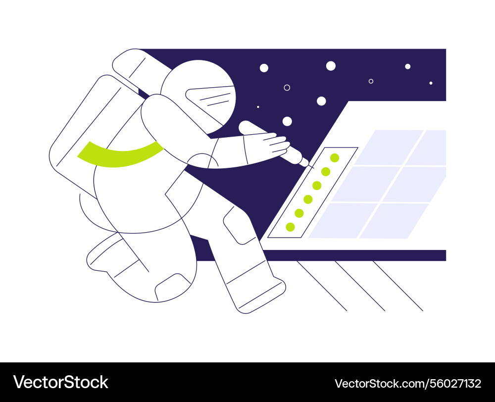 Work in open space abstract concept Work in open space abstract concept vector image
