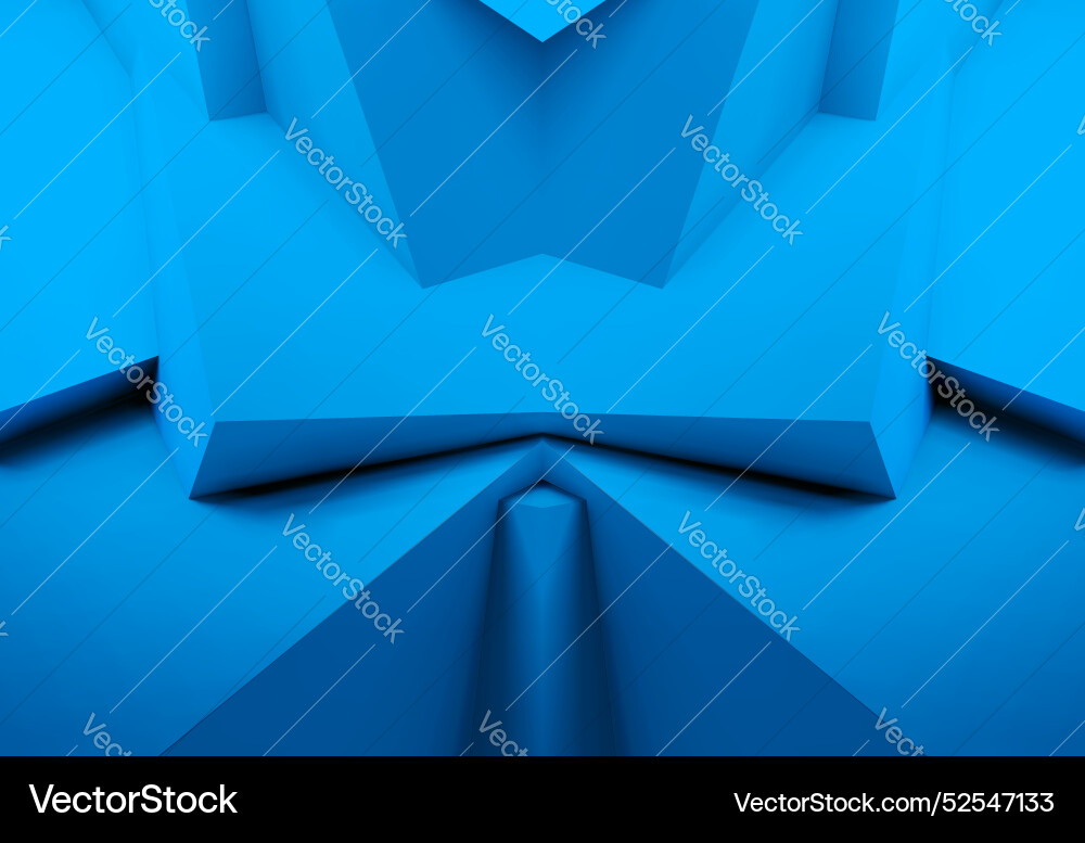 Abstract background with overlapping blue cubes Abstract background with overlapping blue cubes vector image