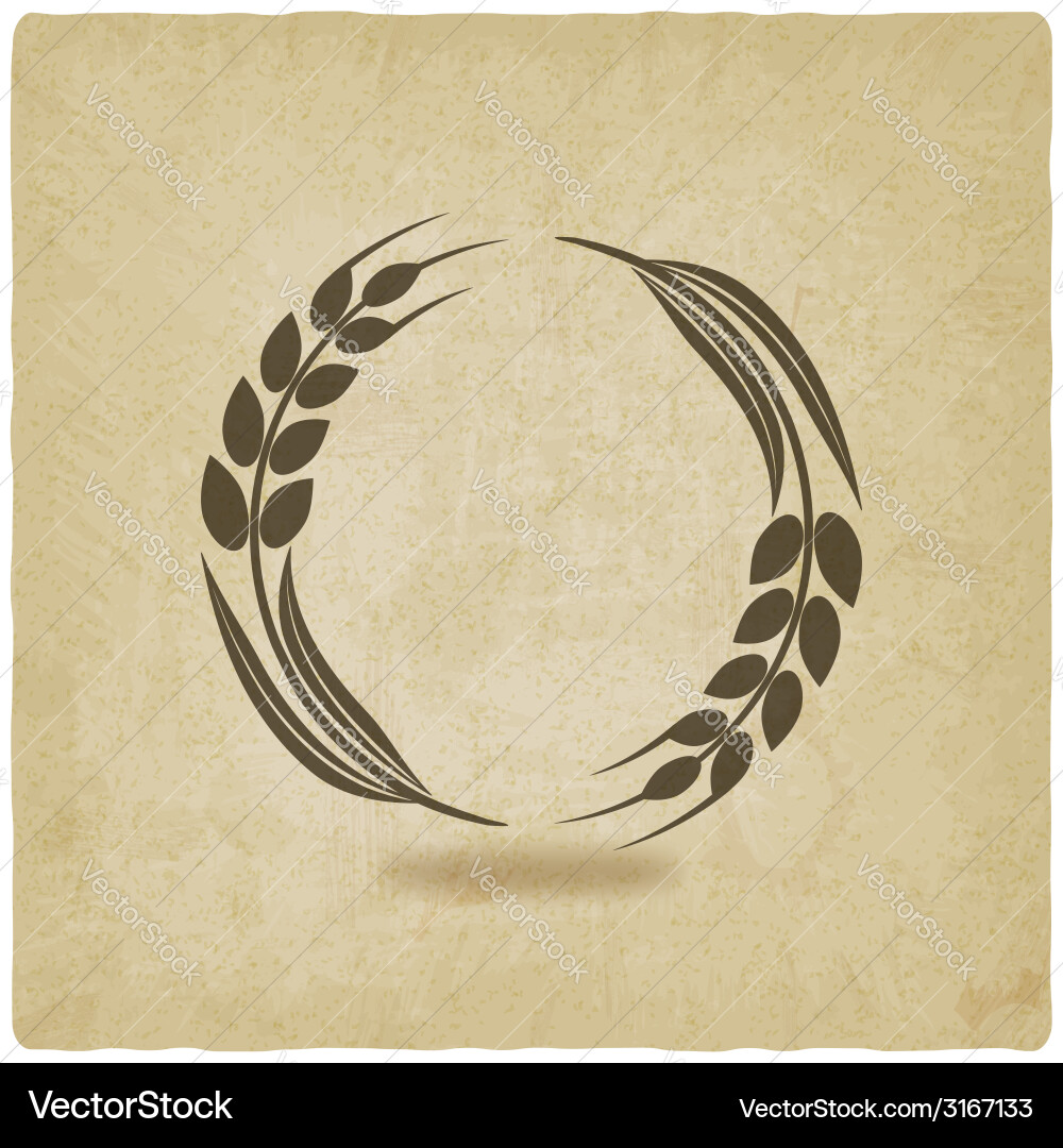 Rustic Wheat Field Background Vector Image