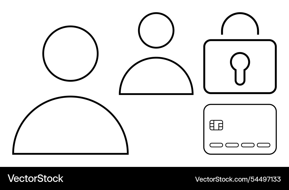User authentication and online security User authentication and online security Vector Image