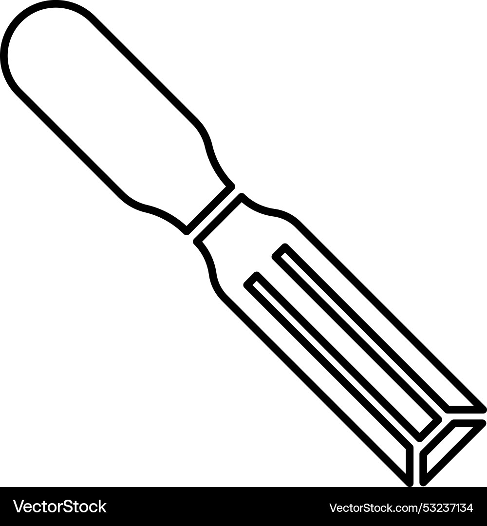 Chisel icon outline Vector Image