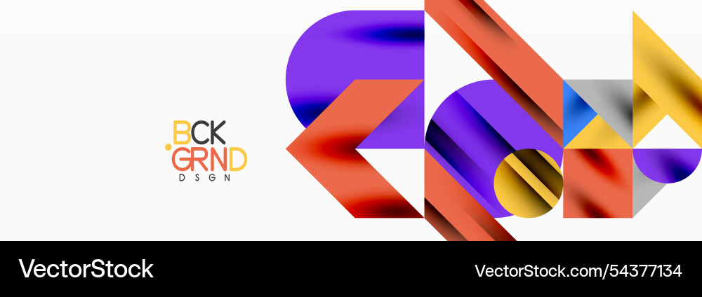Trendy triangles lines round elements and circles Vector Image